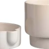 Intratuin bloempot met waterreservoir Leora wit D 19 H 19 cm