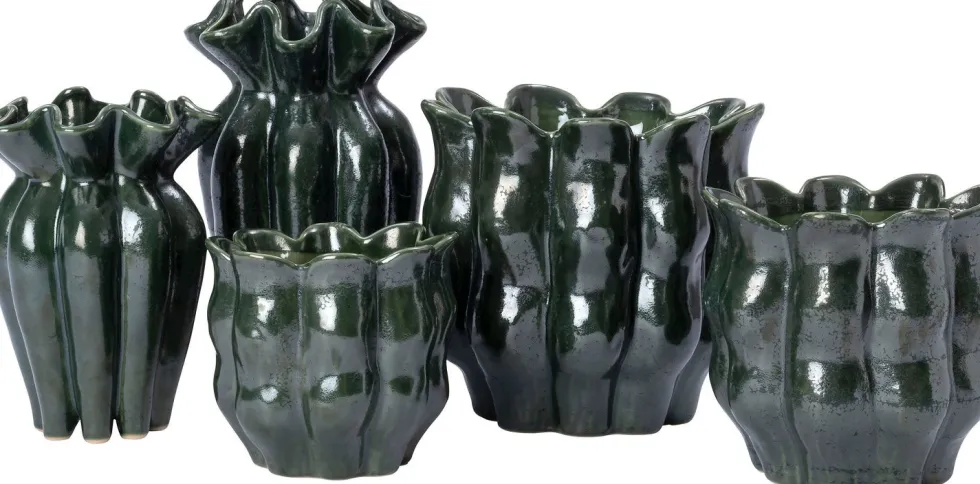 Intratuin bloempot Middy groen D 17 H 15,2 cm