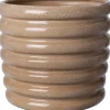 Intratuin bloempot Mika taupe D 38 H 36 cm