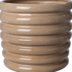 Intratuin bloempot Mika taupe D 38 H 36 cm