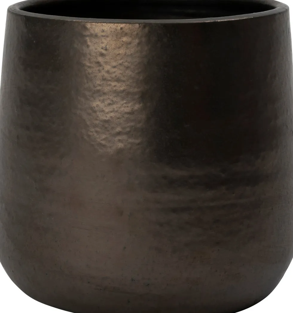 Intratuin bloempot Momo koper / bruin D 18 H 16 cm