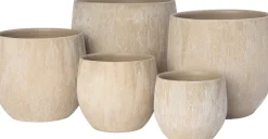 Intratuin bloempot Neiva beige D 21 H 19 cm