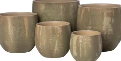 Intratuin bloempot Neiva groen D 21 H 19 cm