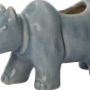 Intratuin bloempot Neushoorn blauw 18 x 7,5 x 9 cm