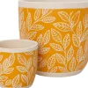 Intratuin bloempot Nikki geel D 13,5 H 12,5 cm
