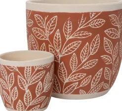 Intratuin bloempot Nikki oranje D 7 H 6,5 cm