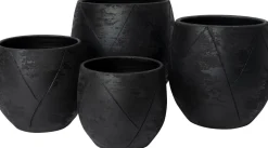 Intratuin bloempot Nio zwart D 33 H 31 cm