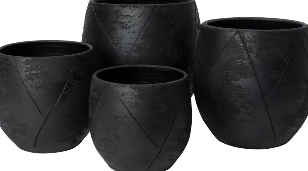 Intratuin bloempot Nio zwart D 33 H 31 cm