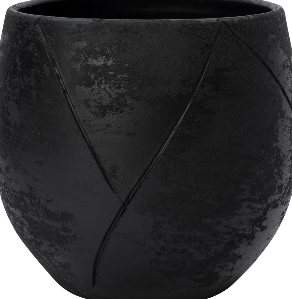 Intratuin bloempot Nio zwart D 24 H 22 cm