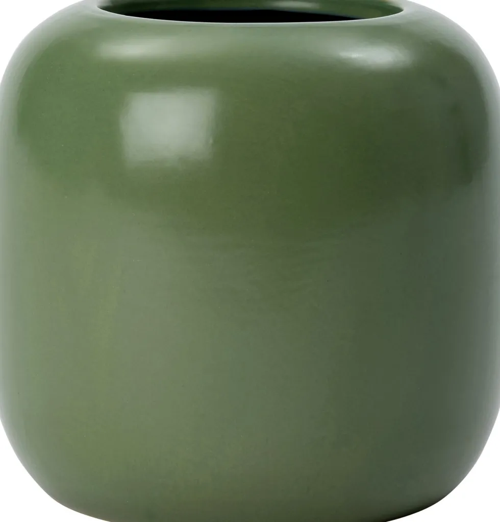 Intratuin bloempot Noelle mat groen D 17,5 H 17 cm