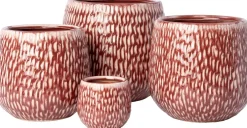 Intratuin bloempot Norea rood D 9,5 H 8,5 cm