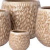 Intratuin bloempot Norea taupe D 20 H 18,5 cm