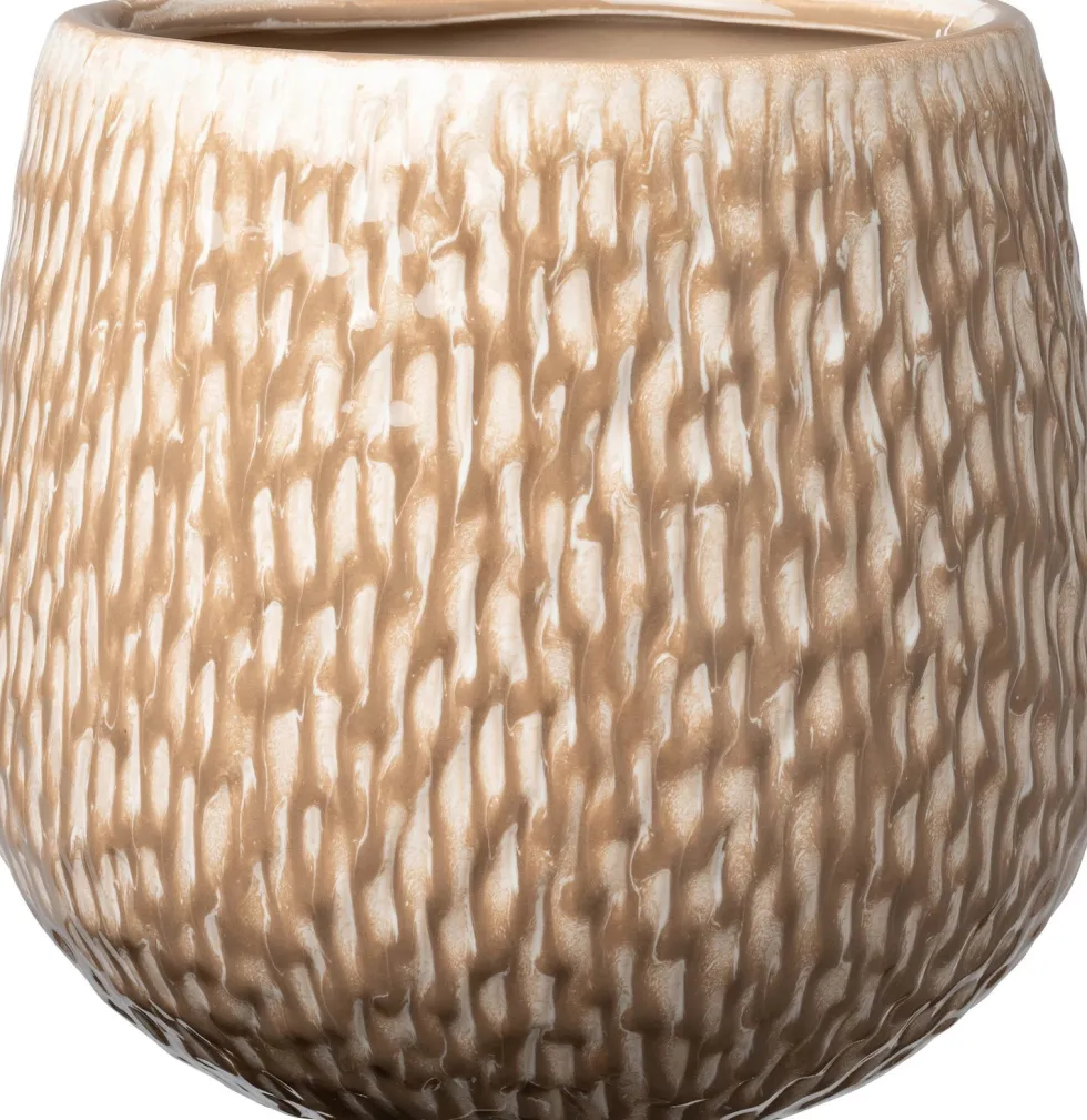 Intratuin bloempot Norea taupe D 20 H 18,5 cm