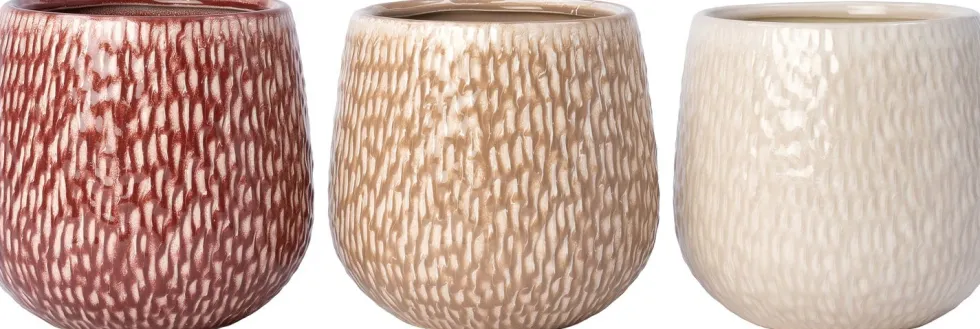 Intratuin bloempot Norea wit D 9,5 H 8,5 cm