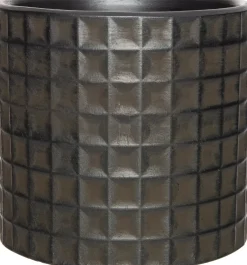 Intratuin bloempot Nova antraciet D 13,5 H 12,5 cm
