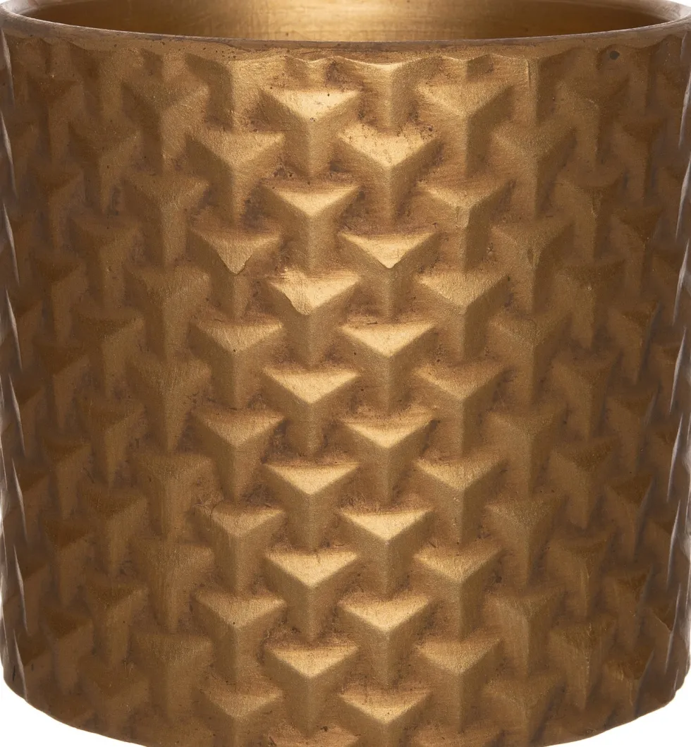 Intratuin bloempot Nova goud D 13,5 H 12,5 cm