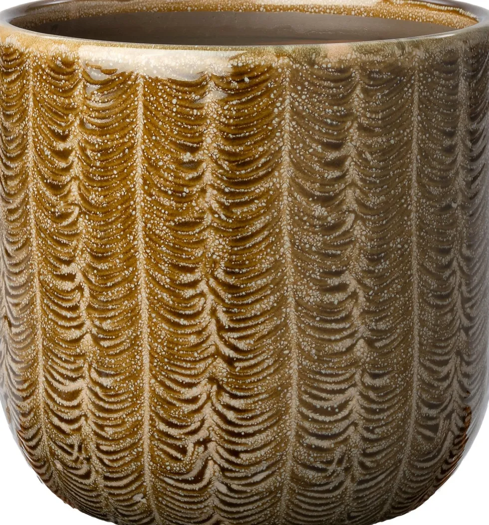 Intratuin bloempot Onira bruin D 8 H 8 cm