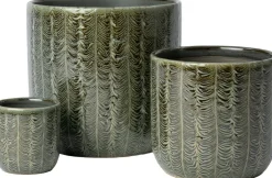 Intratuin bloempot Onira groen D 15 H 14,5 cm