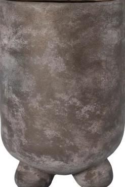 Intratuin bloempot op poten Arris grijs D 16 H 23,5 cm