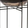 Intratuin bloempot op poten Brass zwart D 41 H 99 cm