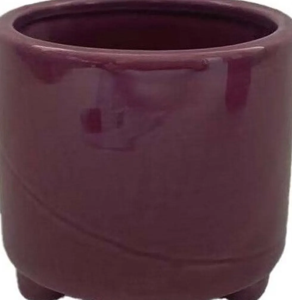 Intratuin bloempot op poten Eloi paars D 8 H 7,5 cm