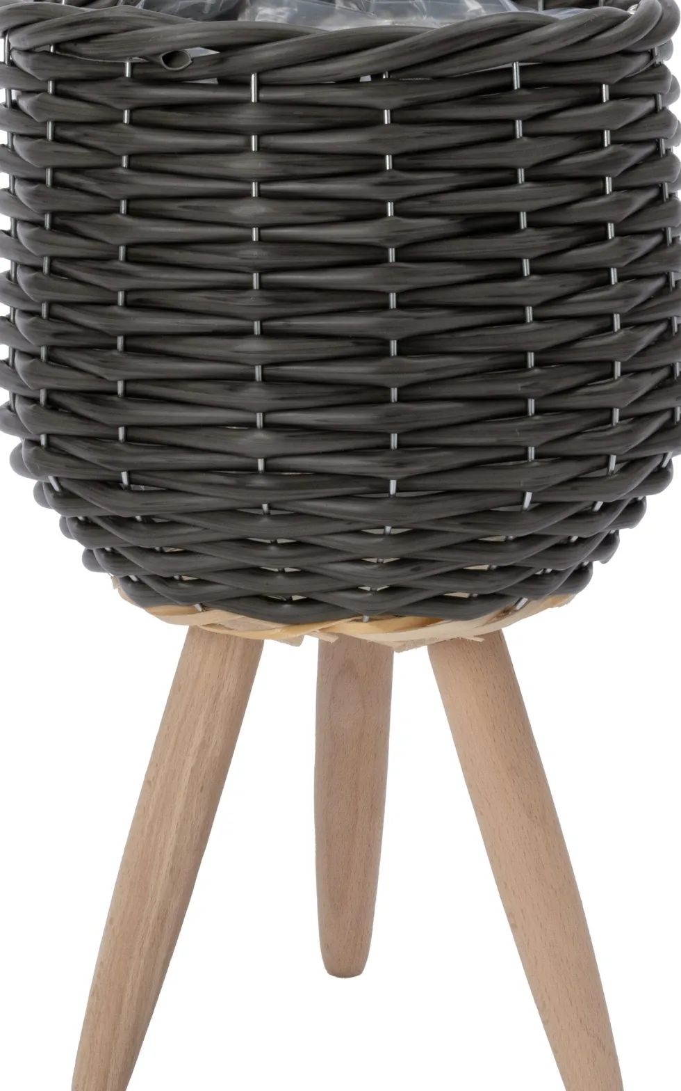 Intratuin bloempot op poten Esha grijs D 20 H 34 cm