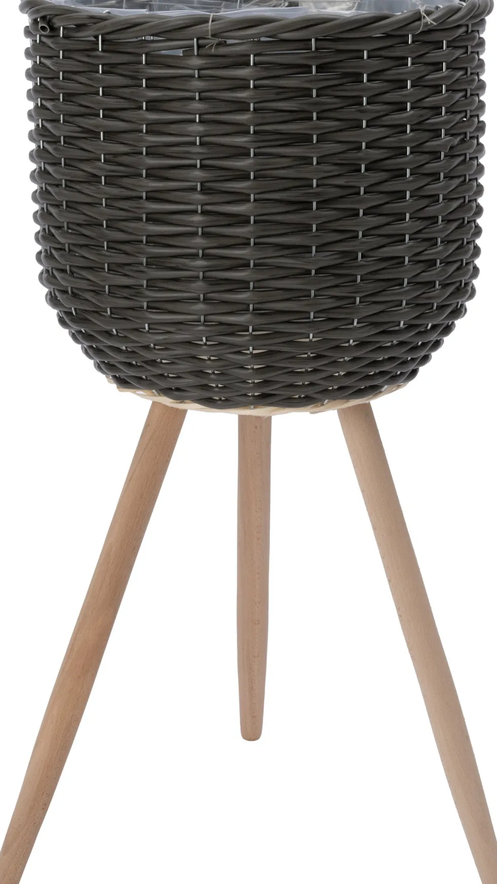 Intratuin bloempot op poten Esha grijs D 30 H 60 cm