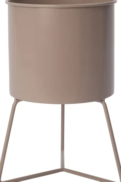Intratuin bloempot op poten Ilan grijs D 18 H 29 cm