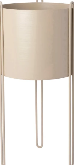 Intratuin bloempot op poten Julio beige D 18 H 40 cm
