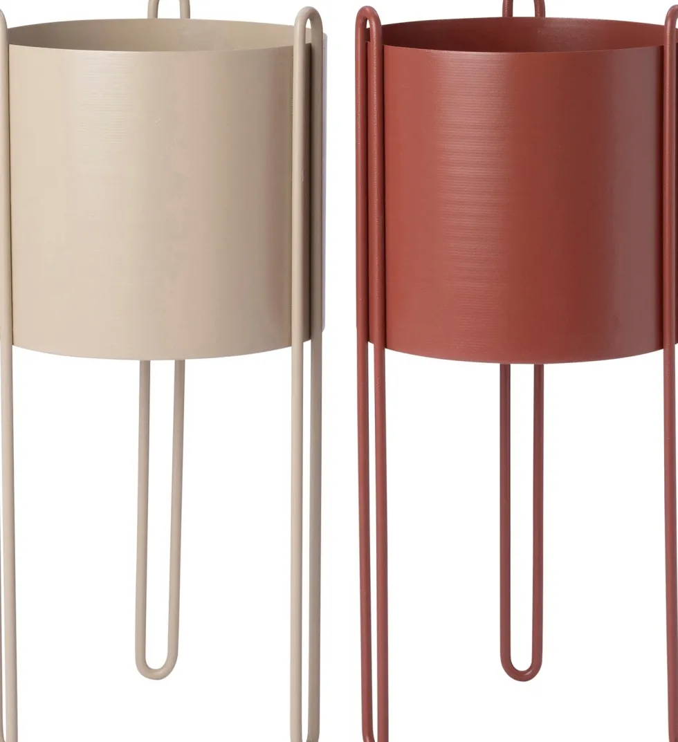 Intratuin bloempot op poten Julio beige D 23 H 50 cm
