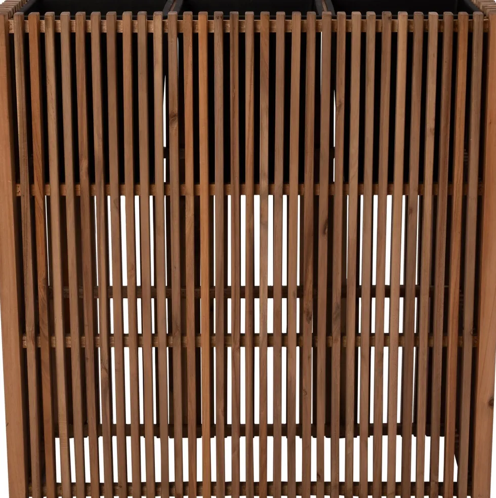 Intratuin bloempot op poten Latten naturel 90 x 33 x 90 cm