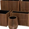 Intratuin bloempot op poten Latten naturel 51 x 51 x 50 cm