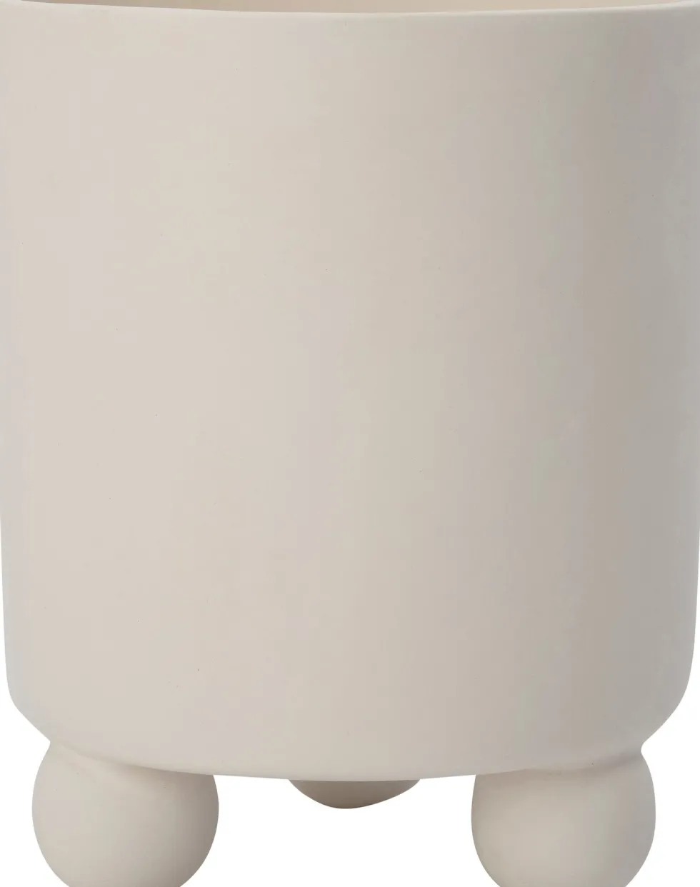 Intratuin bloempot op poten Niki wit D 16 H 19 cm