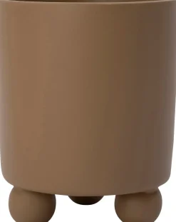 Intratuin bloempot op poten Niki bruin D 16 H 19 cm