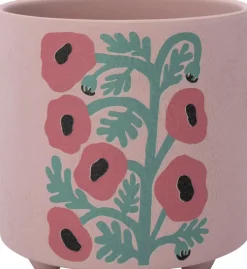 Intratuin bloempot op poten Rosie roze D 13,5 H 13,5 cm
