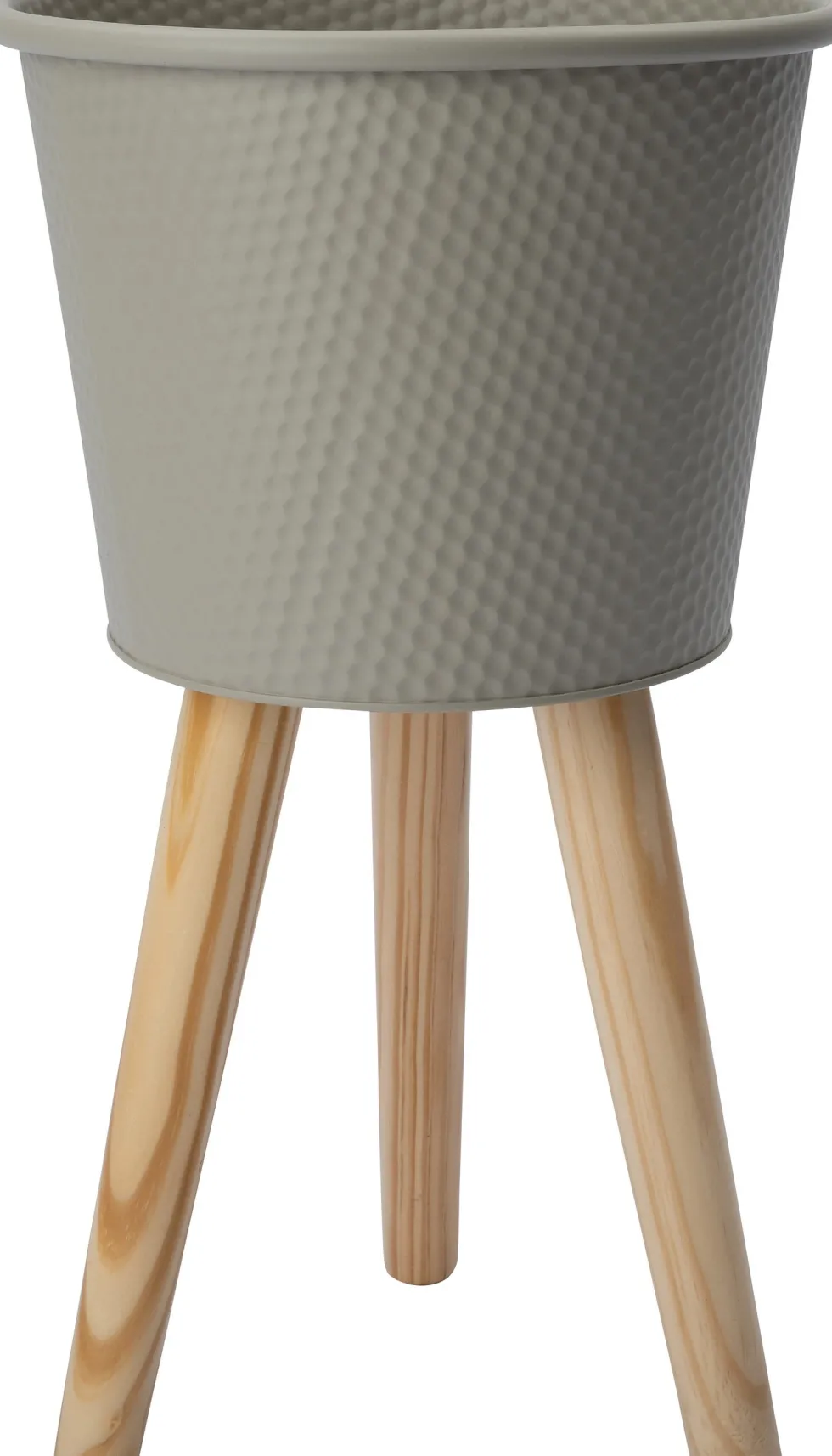 Intratuin bloempot op poten Semi beige D 25 H 42,5 cm