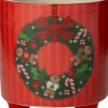 Intratuin bloempot op poten Yeva rood D 7,3 H 7,7 cm