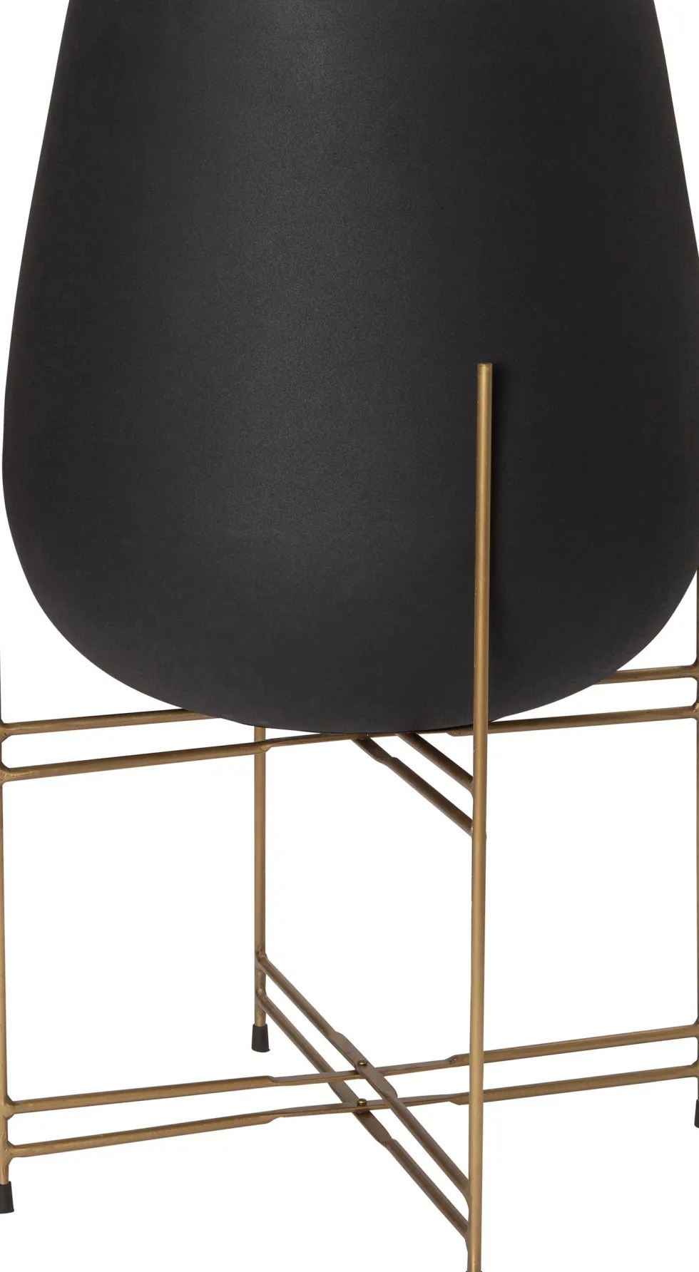 Intratuin bloempot op standaard Elif zwart D 50 H 85 cm