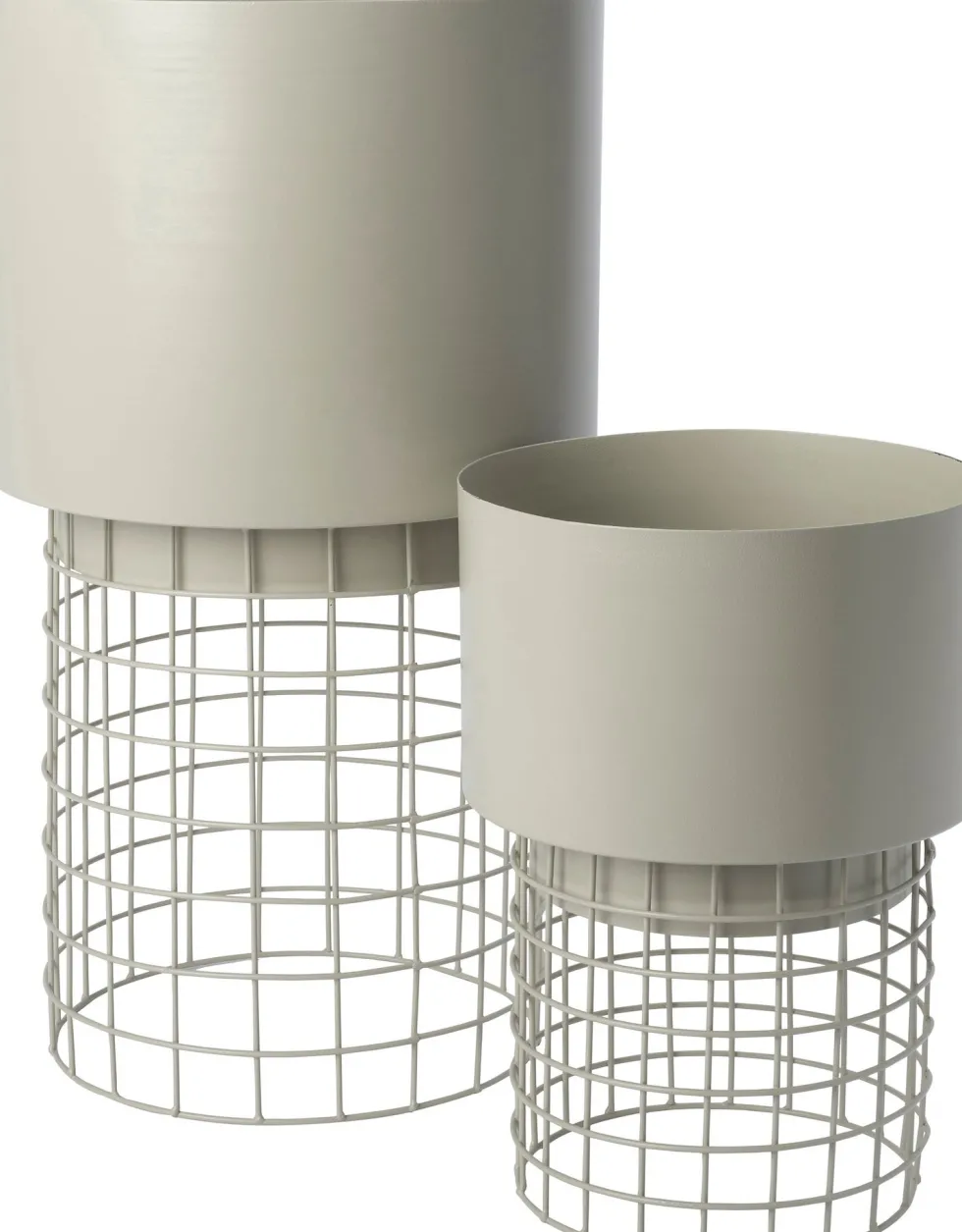 Intratuin bloempot op standaard Aafje beige D 23 H 32 cm
