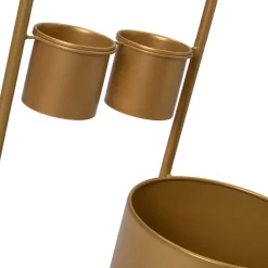 Intratuin bloempot op standaard Nena goud D 28 H 85 cm