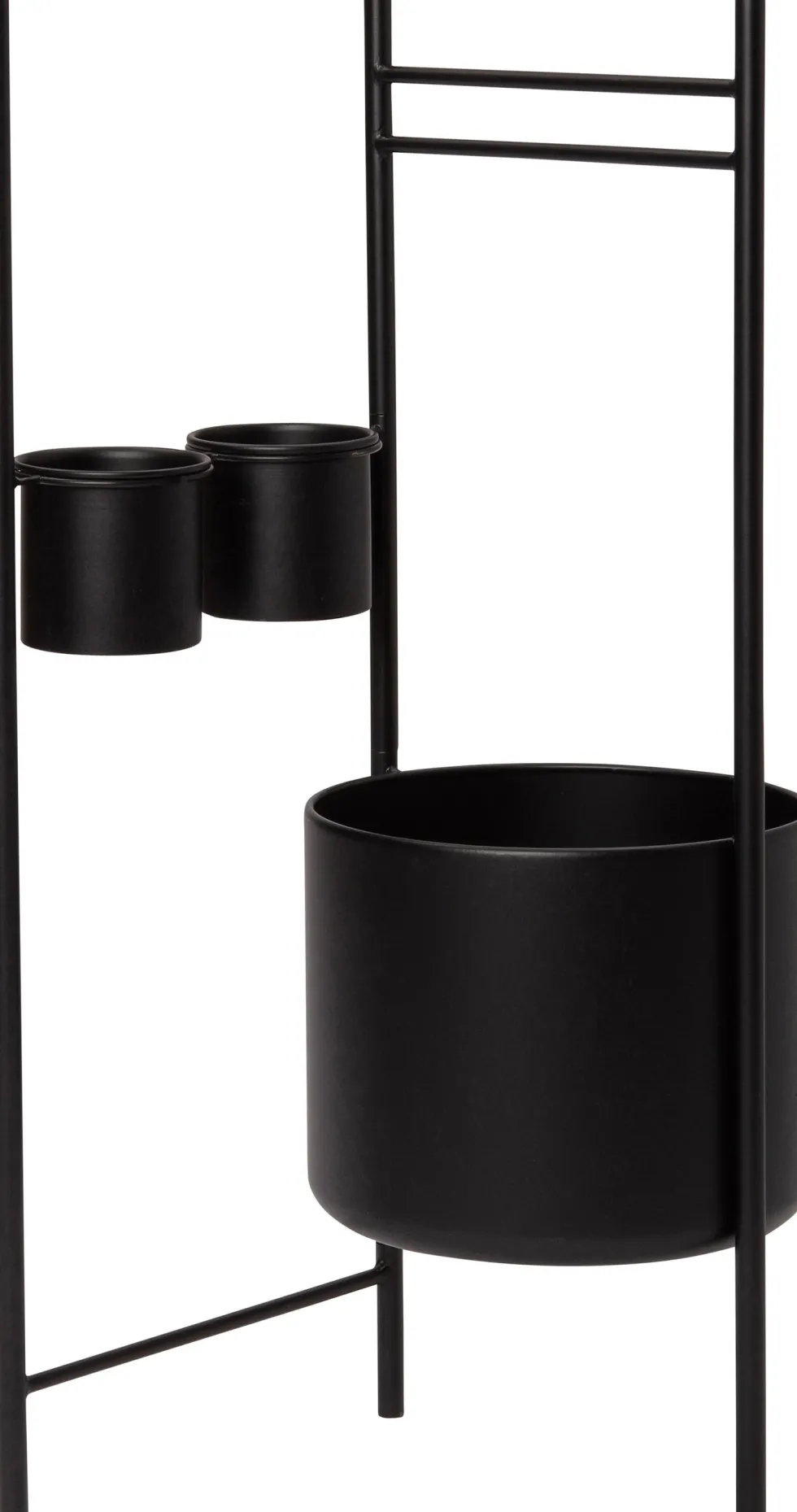 Intratuin bloempot op standaard Nena zwart D 28 H 85 cm