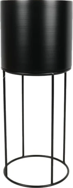 Intratuin bloempot op standaard Zeel zwart D 20 H 50 cm