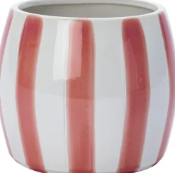 Intratuin bloempot op voet Adora wit / donker roze D 8,8 H 6,5 cm