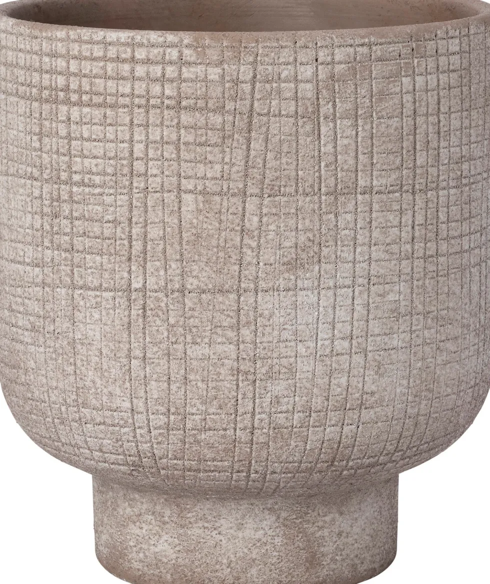 Intratuin bloempot op voet Badal bruin D 15 H 17 cm