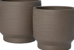 Intratuin bloempot op voet Como bruin D 25 H 23 cm
