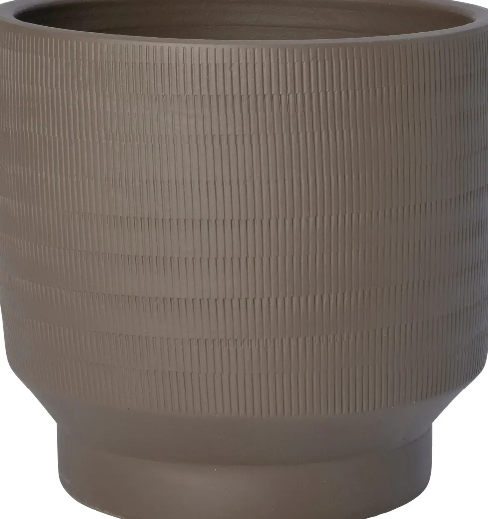 Intratuin bloempot op voet Como bruin D 25 H 23 cm