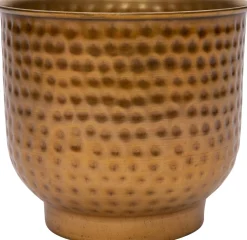 Intratuin bloempot op voet Ishara brons D 24 H 22 cm
