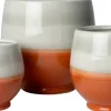 Intratuin bloempot op voet Kaan oranje D 20,5 H 19 cm