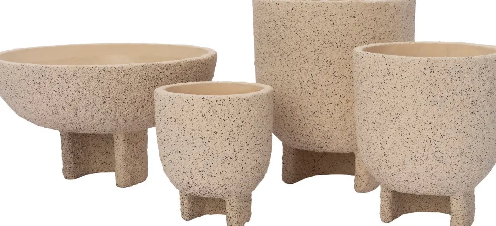 Intratuin bloempot op voet Loan crème D 17 H 20 cm