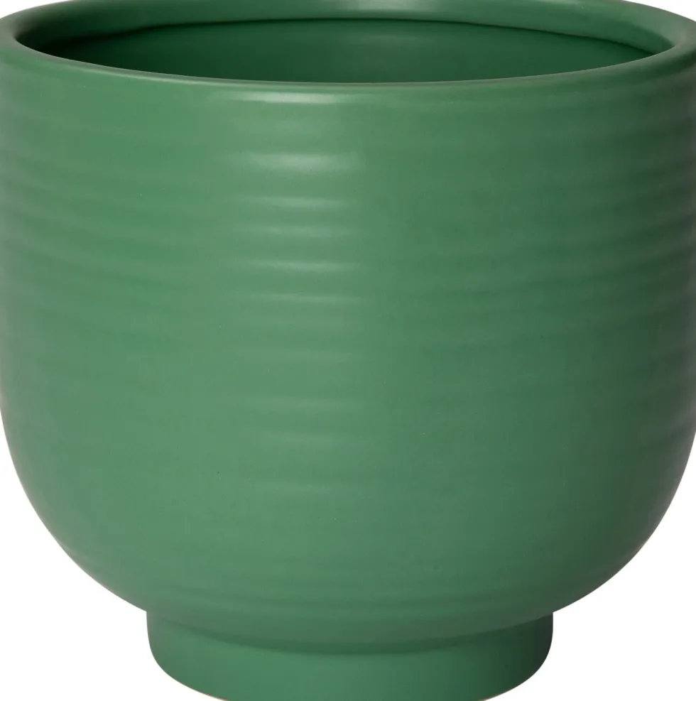 Intratuin bloempot op voet Neeko groen D 7,5 H 7 cm